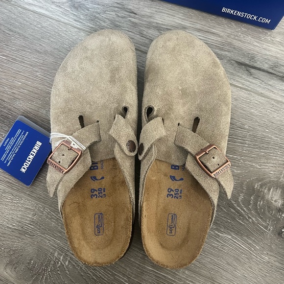 NEW! BIRKENSTOCK BOSTON TAUPE - Picture 3 of 8